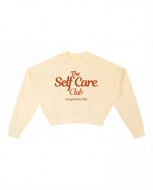 At The Self Care Club | Vintage Washed Cropped Sweatshirt