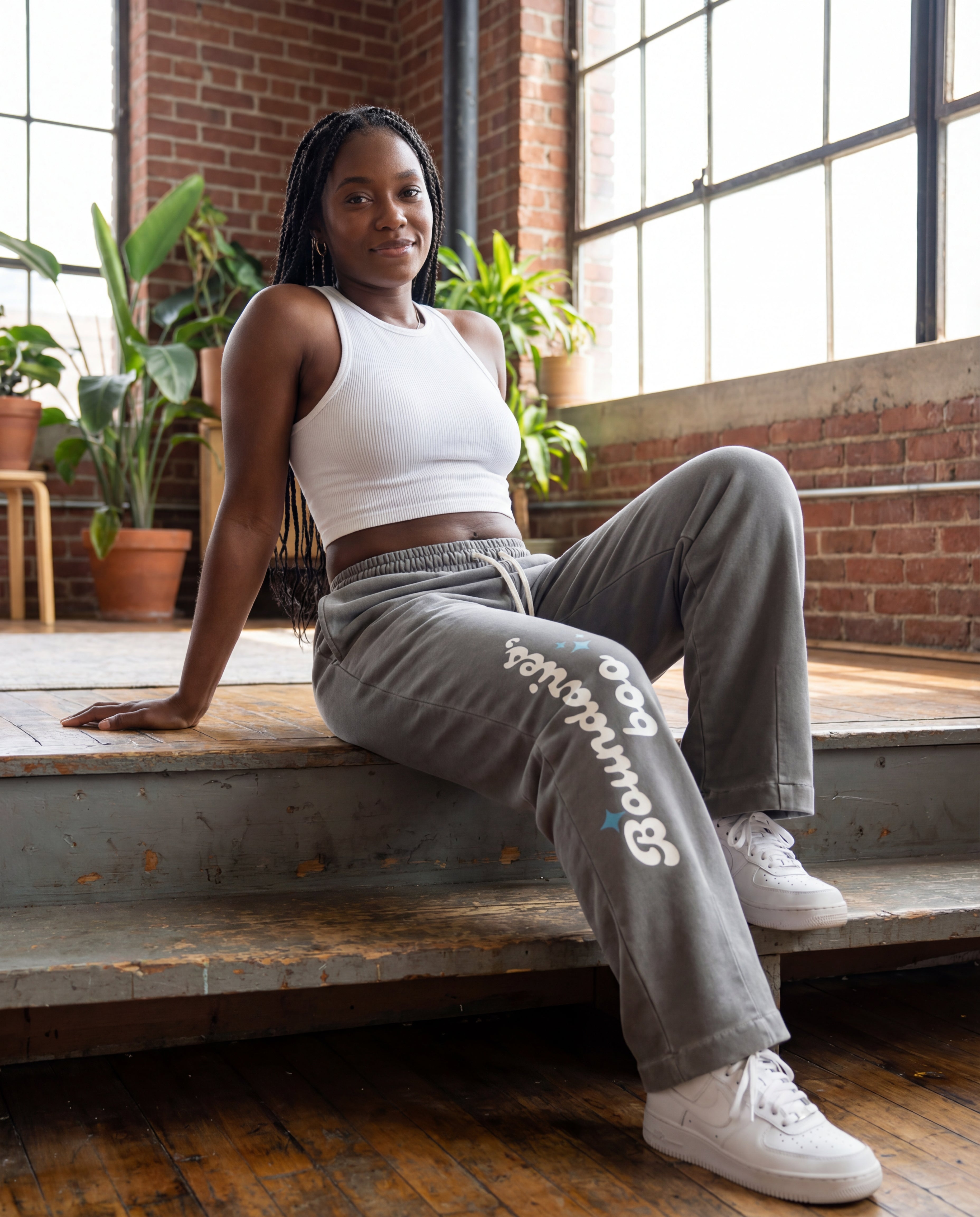 Boundaries Boo | Vintage Washed Drawstring Sweatpants